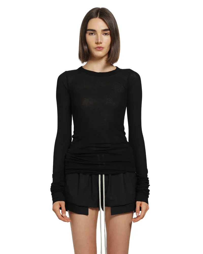 Rick Owens Tower Rib LS T Black