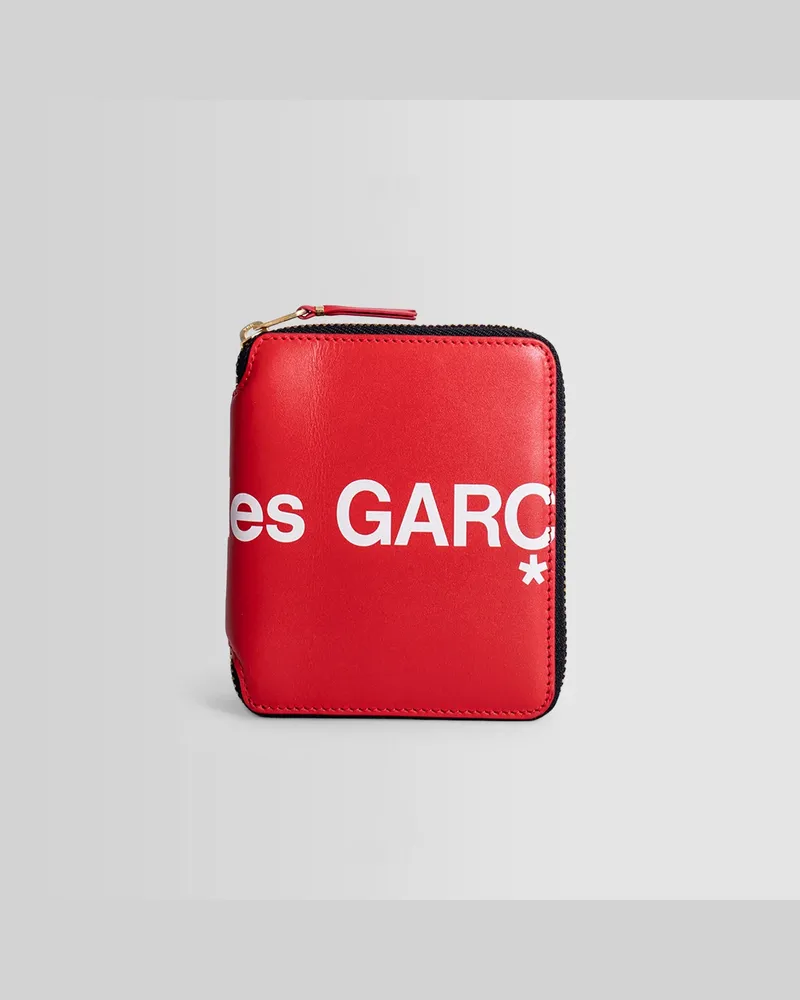 Comme des Garçons Huge Logo Wallet Red