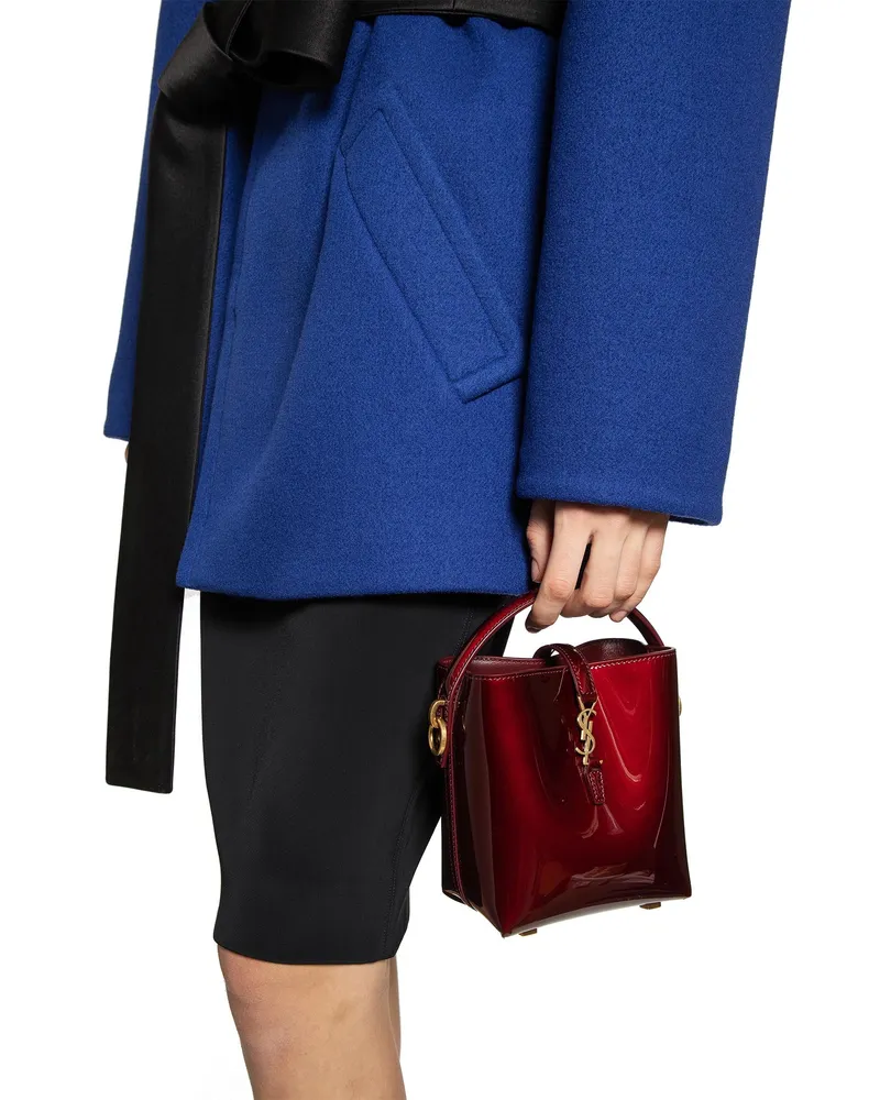 Saint Laurent Le 37 Mini in Patent Leather Red