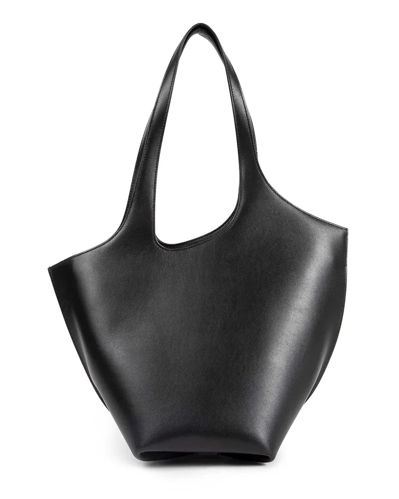 ATTICO La Scoop Medium Shoulder Bag Black