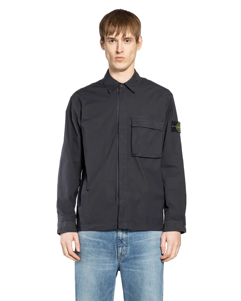 Stone Island 1200032 Stretch Cotton Tela 'Paracadute Blue