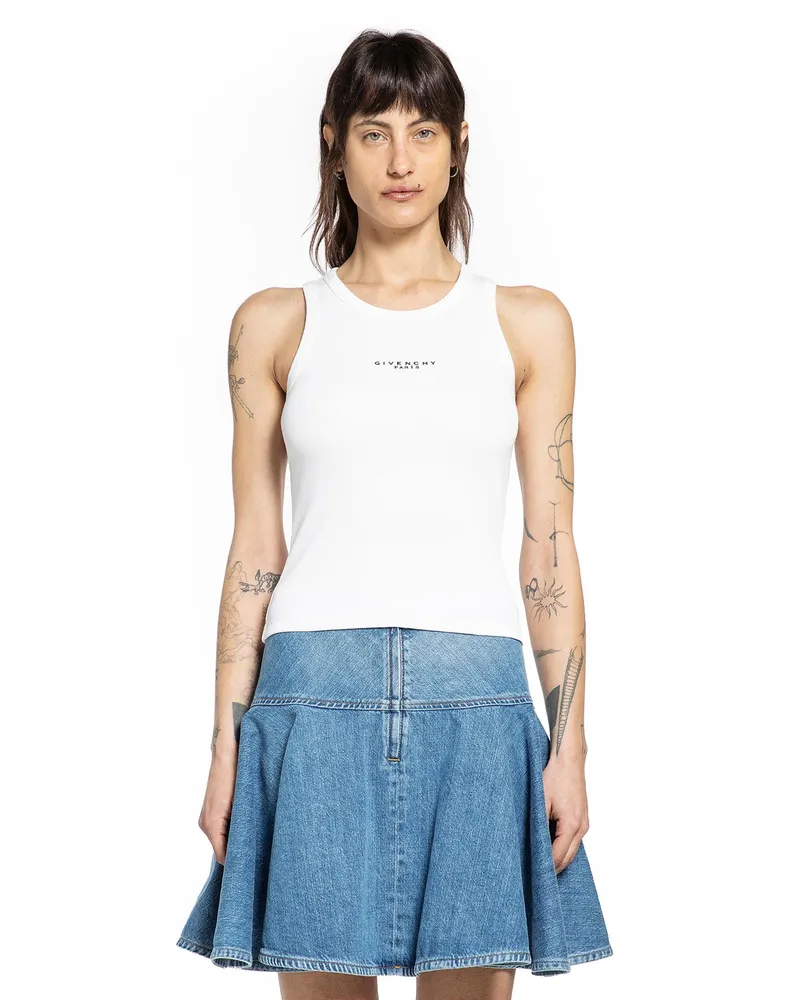 Givenchy Givenhy Paris Tank Top White