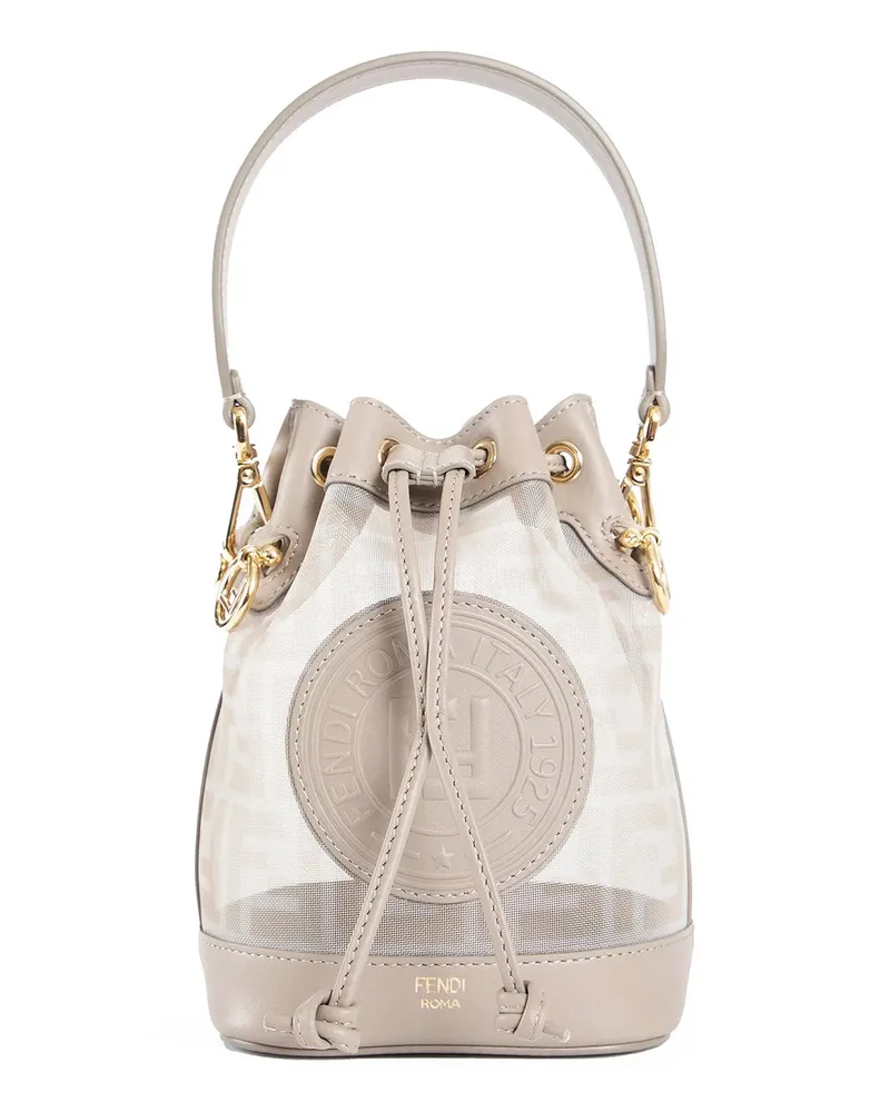 Fendi Mon Trésor FF Mesh Mini Bag Grey