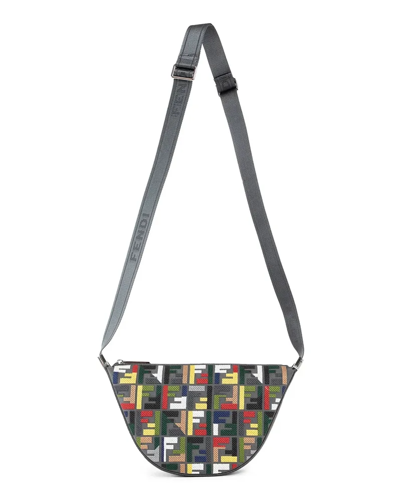 Fendi Borsa Piccola in Tela Melone Grey
