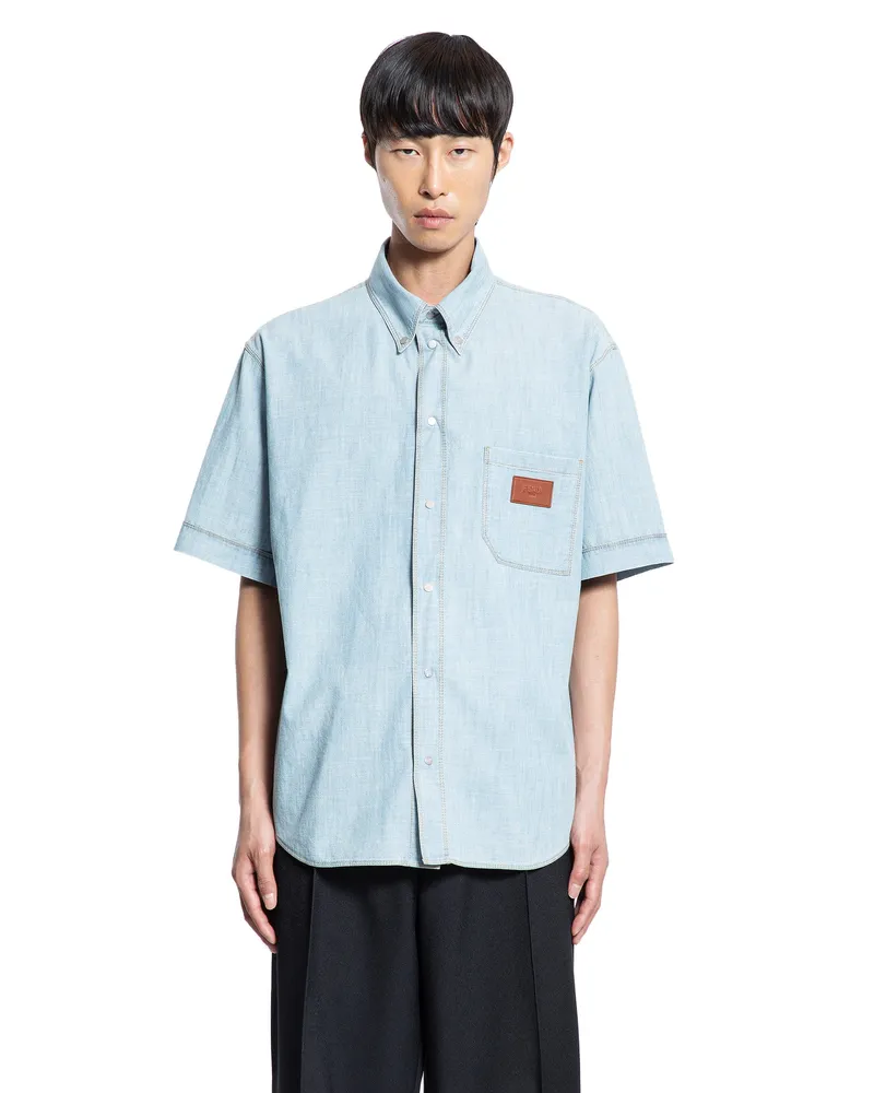 Fendi Shirt in Chambray Blue