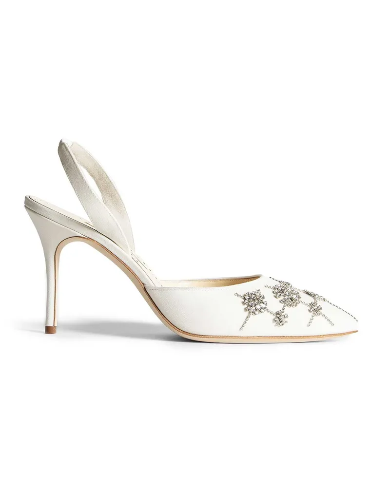 Manolo Blahnik Ralyne Pumps White