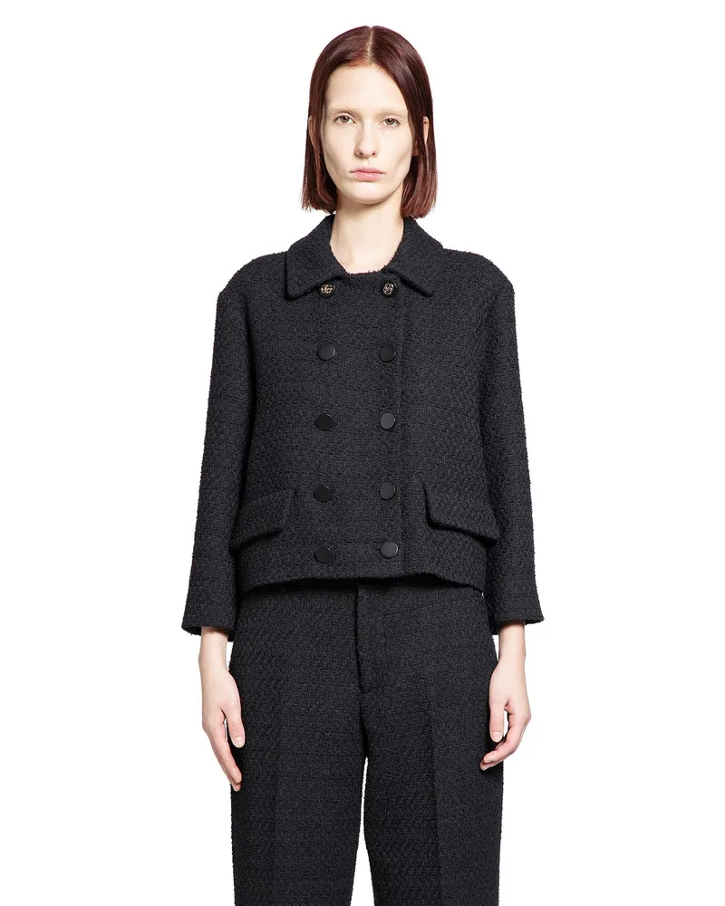 Gucci Wool Tweed Jacket Black