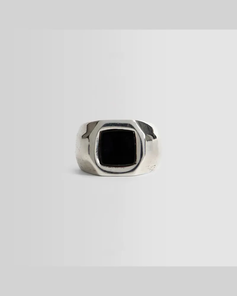 Emanuele Bicocchi Stone Chevalier Ring Silver