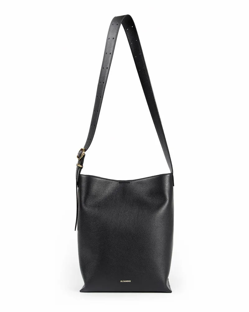 Jil Sander Cannolo Tote Black
