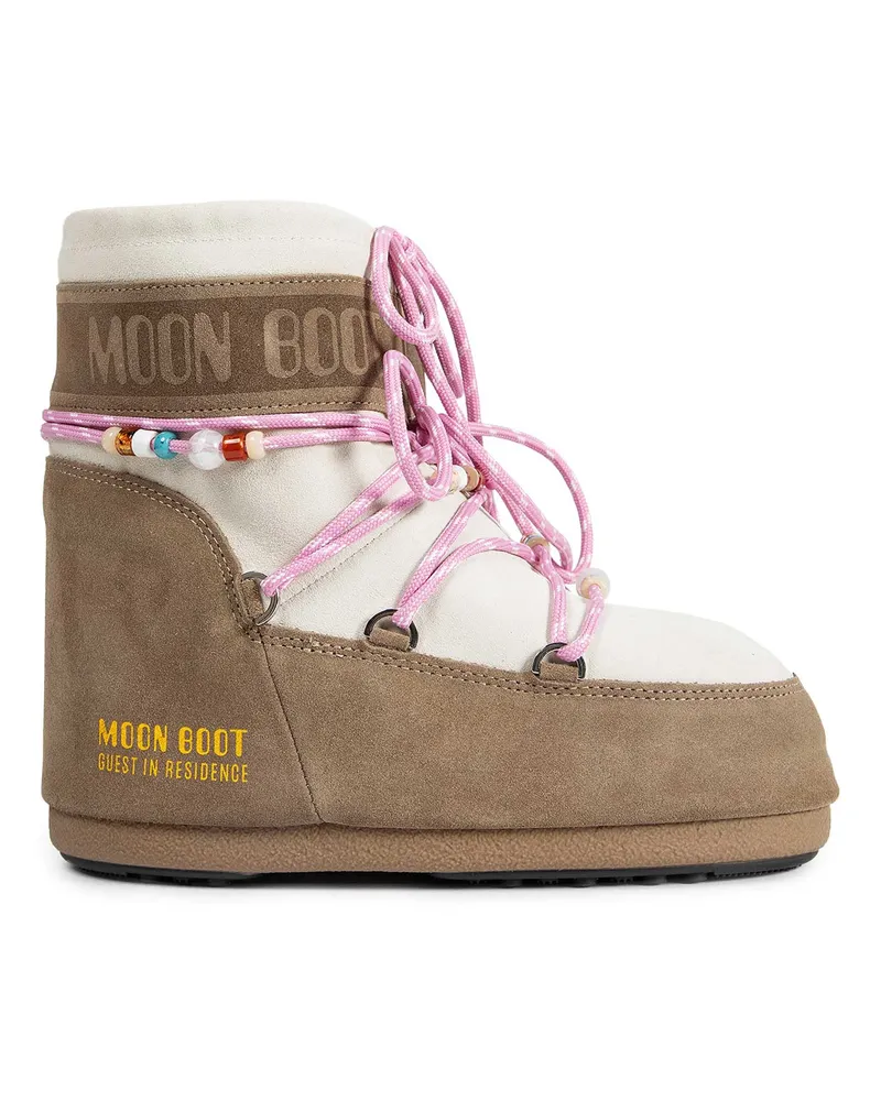 Moon Boot Guest in Residence Collaboration Icon low Suede boots Beige