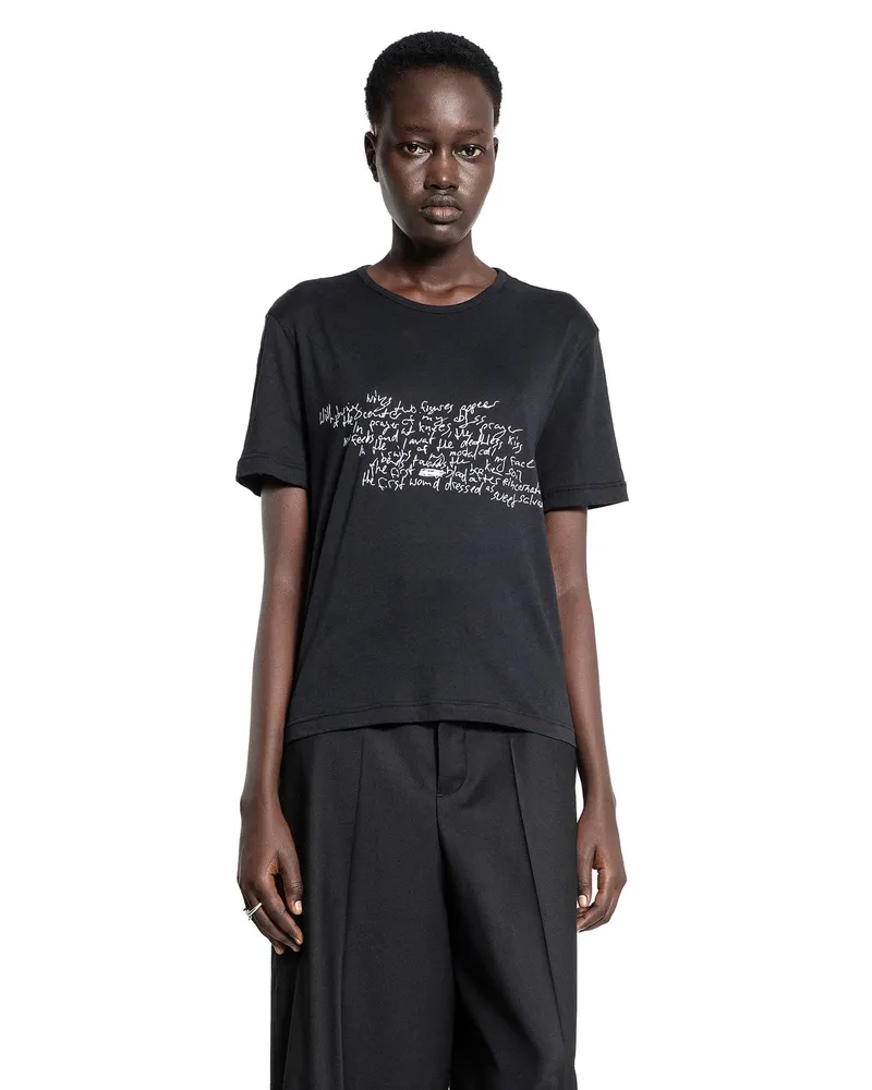 Ann Demeulemeester Fanie Standard Fit T-Shirt Black