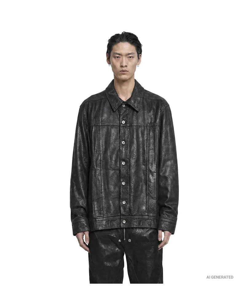 DRKSHDW by Rick Owens Tower Jumbo Worker Jacket Black