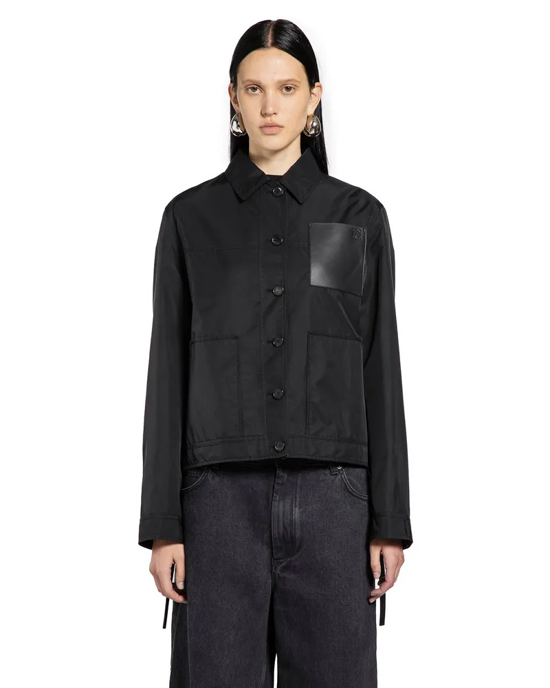 Loewe Workwear jacket in cupro blend Black