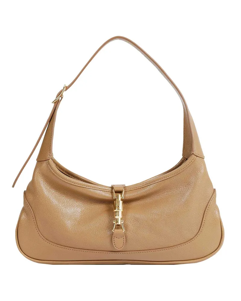 Gucci Jackie Slim Medium Shoulder Bag Beige