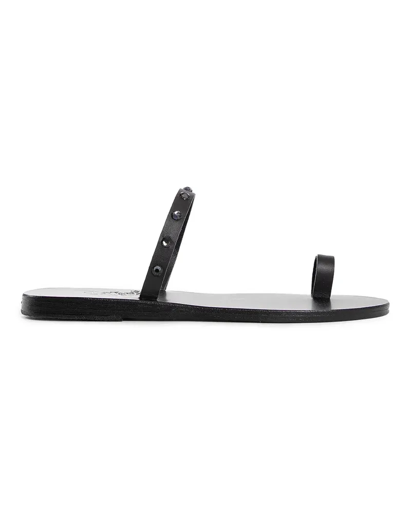 Ancient Greek Sandals Sandali Audrey in collaborazione con Swarovski Black