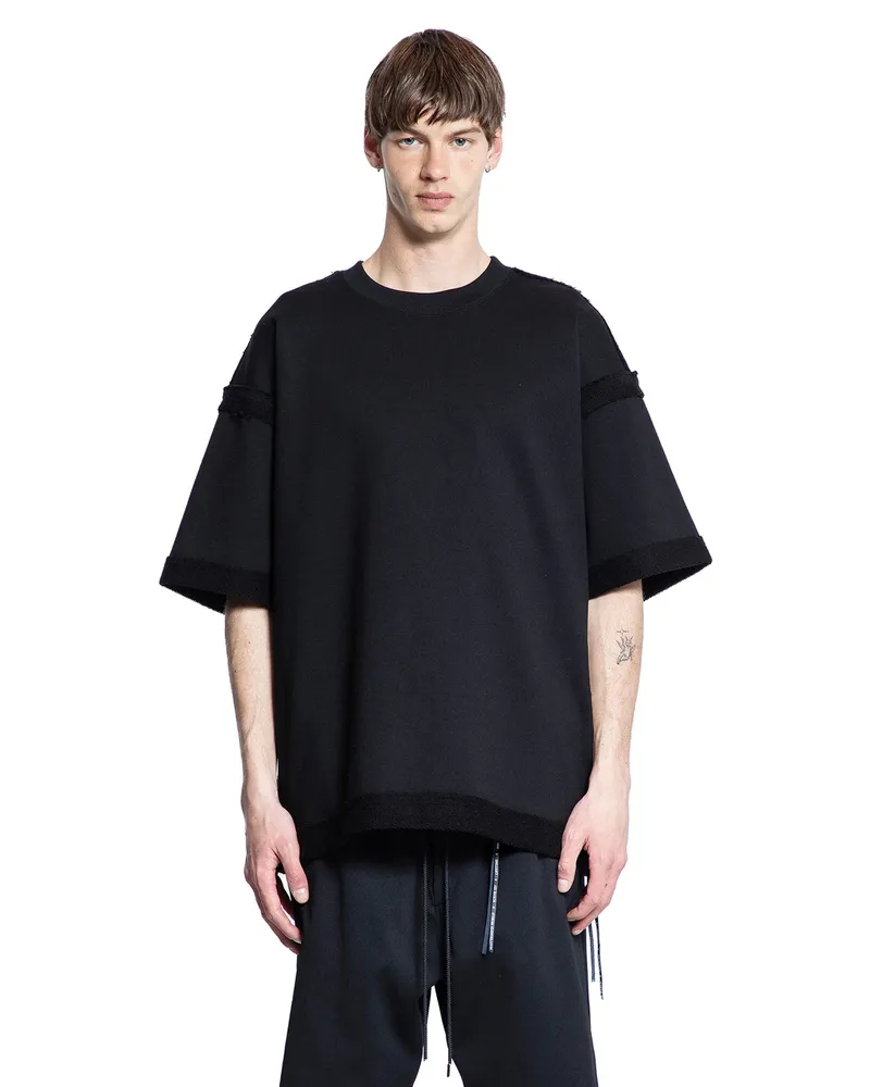 Mastermind World Jersey Canvas and Terry Skull T-Shirt Black