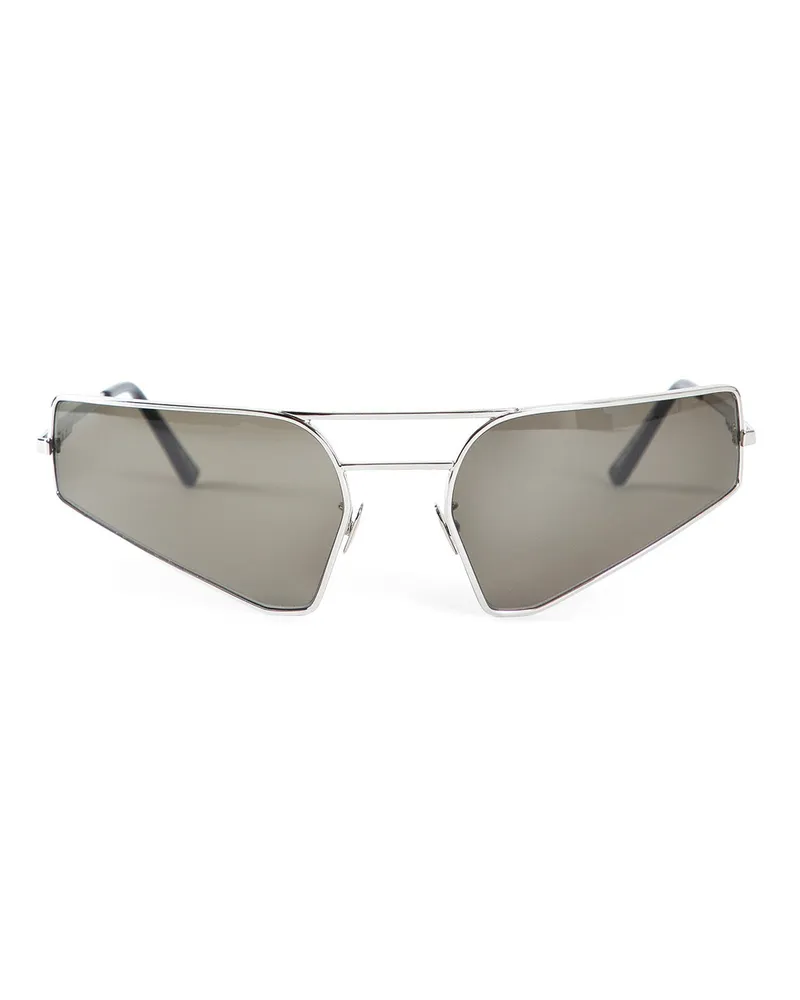 Rick Owens Prong Sunglasses Silver