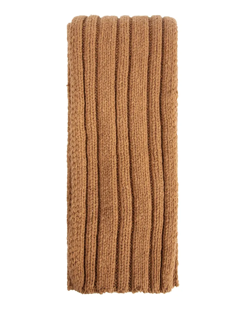 The Row Amos Scarf Brown