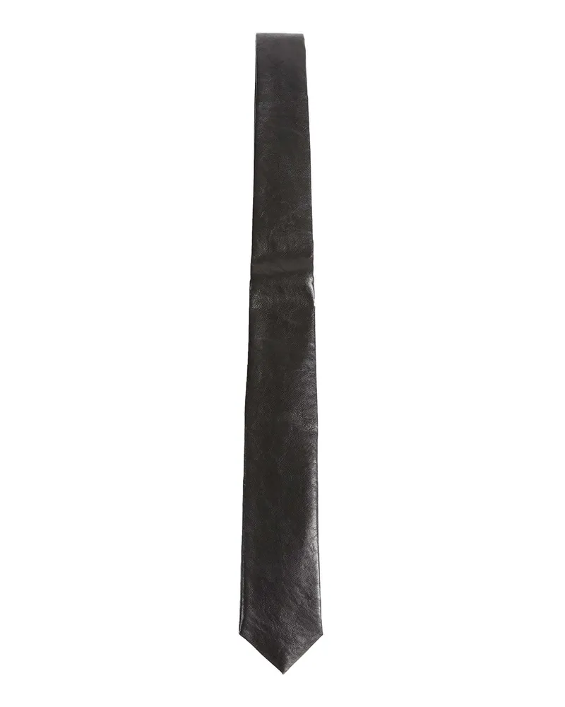 Our Legacy Faux Leather Tie Black