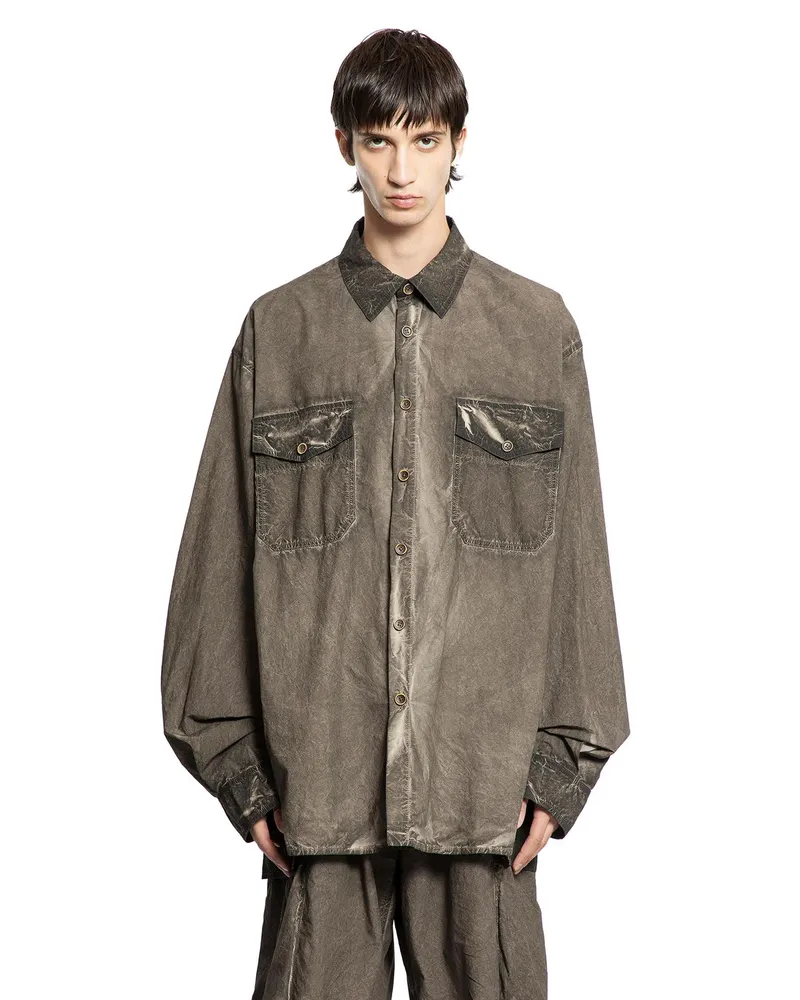 Uma Wang Tavis Shirt Brown