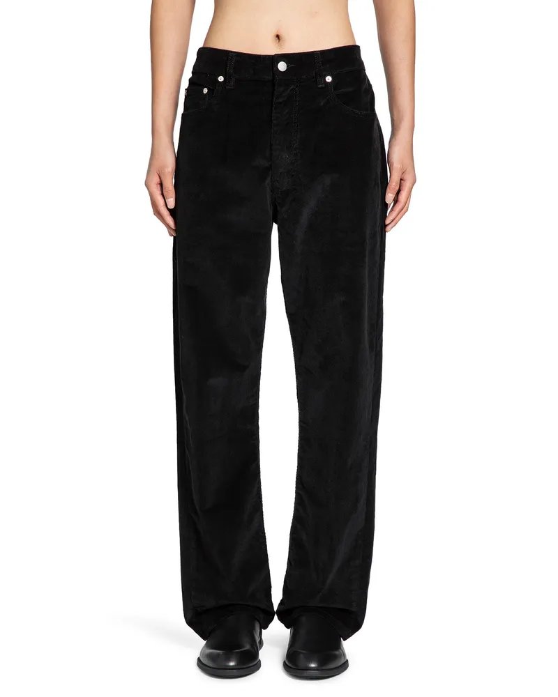 Studio Nicholson Pantaloni di velluto a coste Riso Black