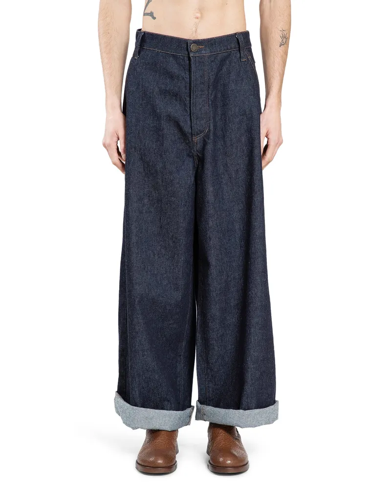 Uma Wang Jeans a zampa Blue