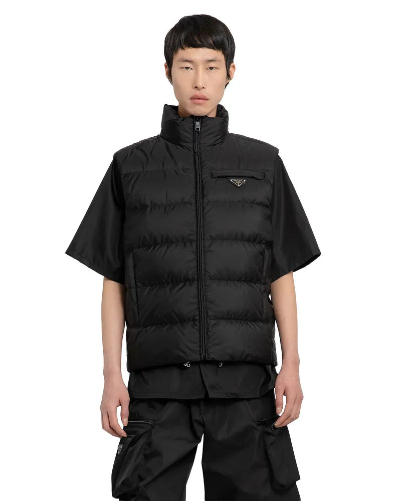 Prada Padded Re-Nylon Vest Black