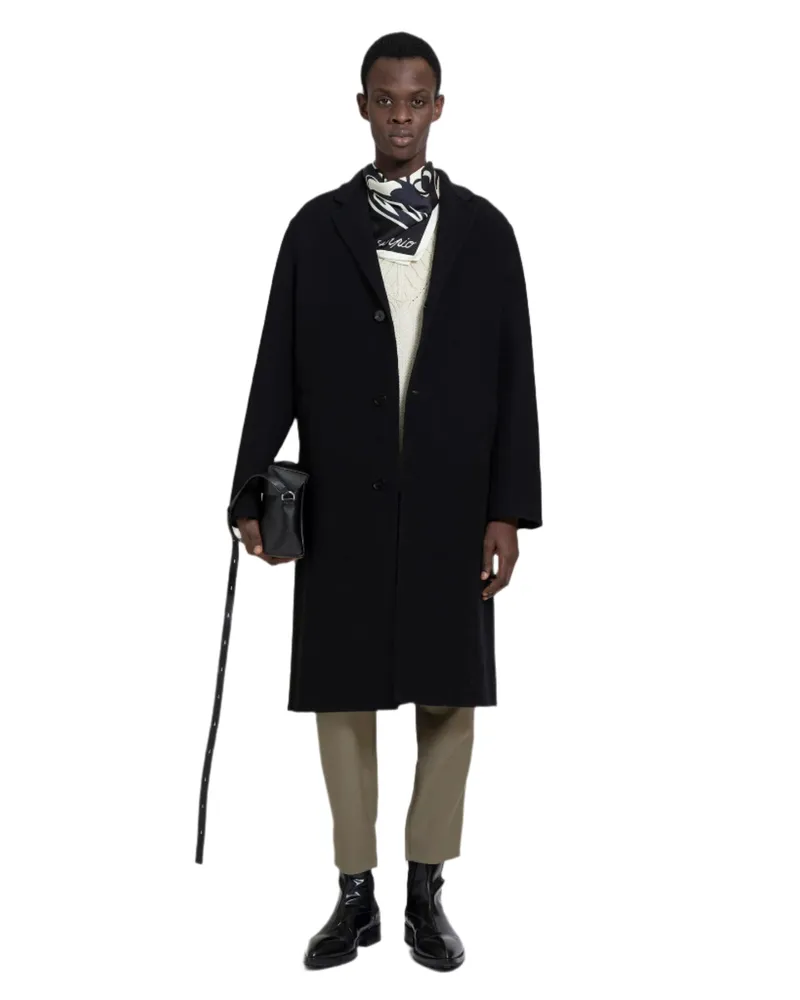 Jil Sander MAN BLACK COATS Black