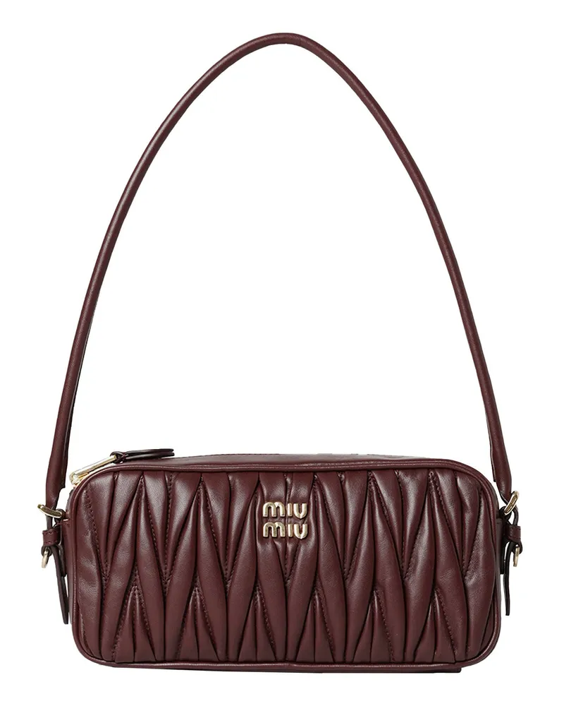 Miu Miu Matelassé Pouch Red