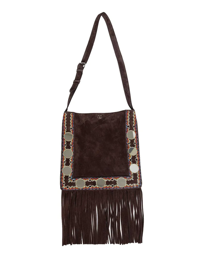 Valentino Garavani MAN BROWN CROSSBODY BAGS Brown