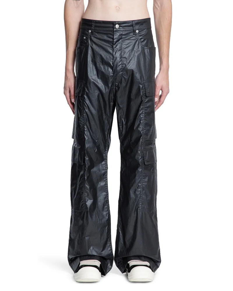 Rick Owens Concordians Double Cargo Jeans Black