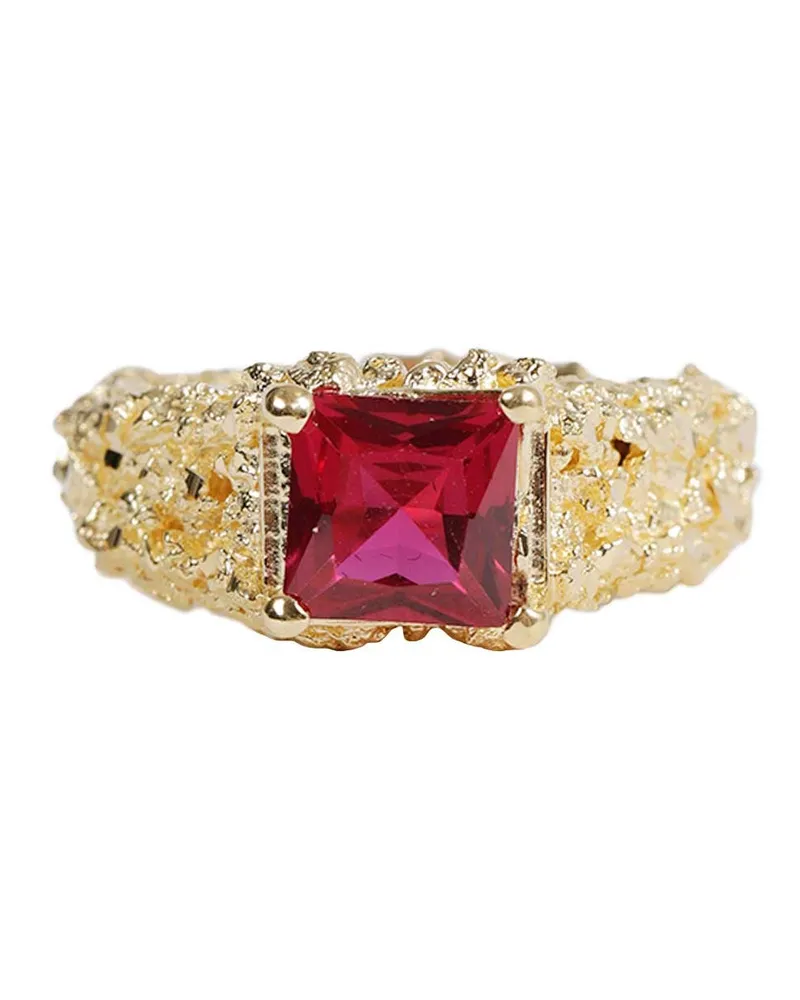 Veneda Carter Ruby Signet Ring Gold