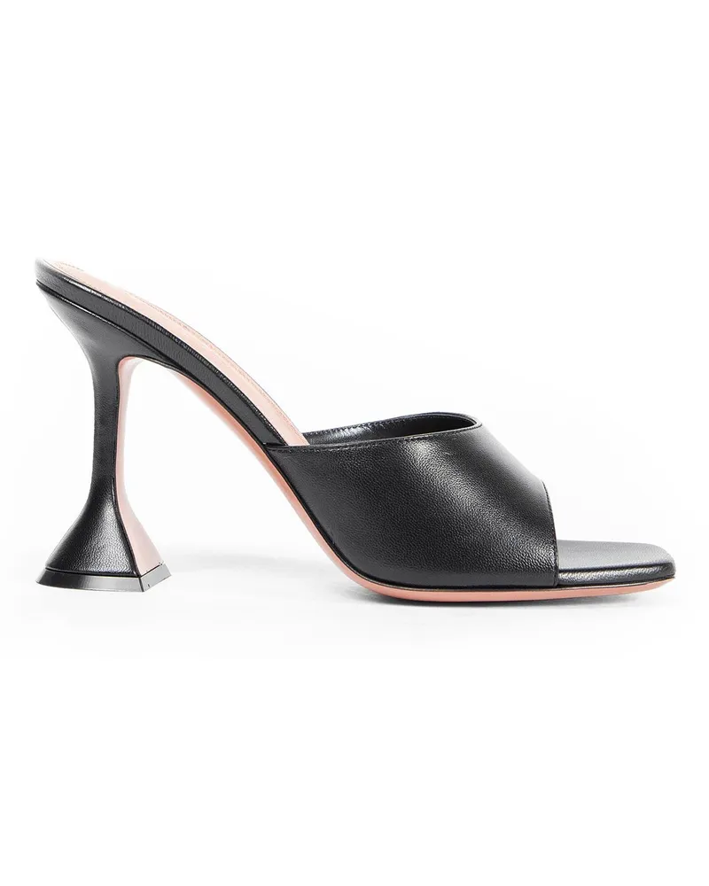 Amina Muaddi Lupita Mules in Leather 