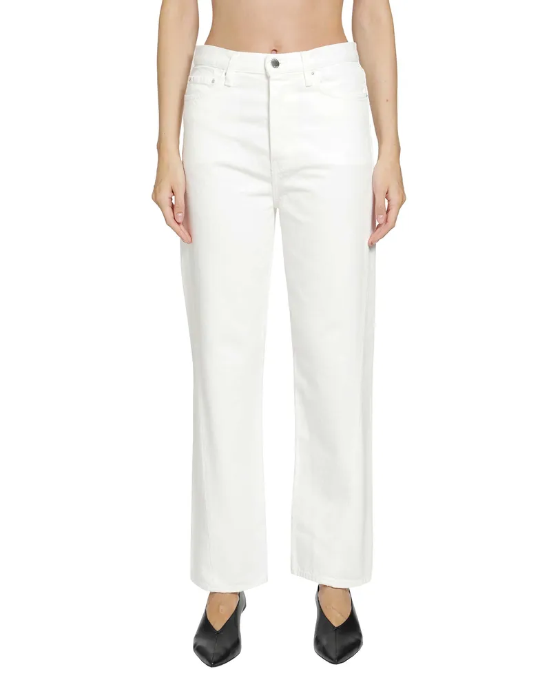 Totême Twisted Seam Full Length Jeans Off-white