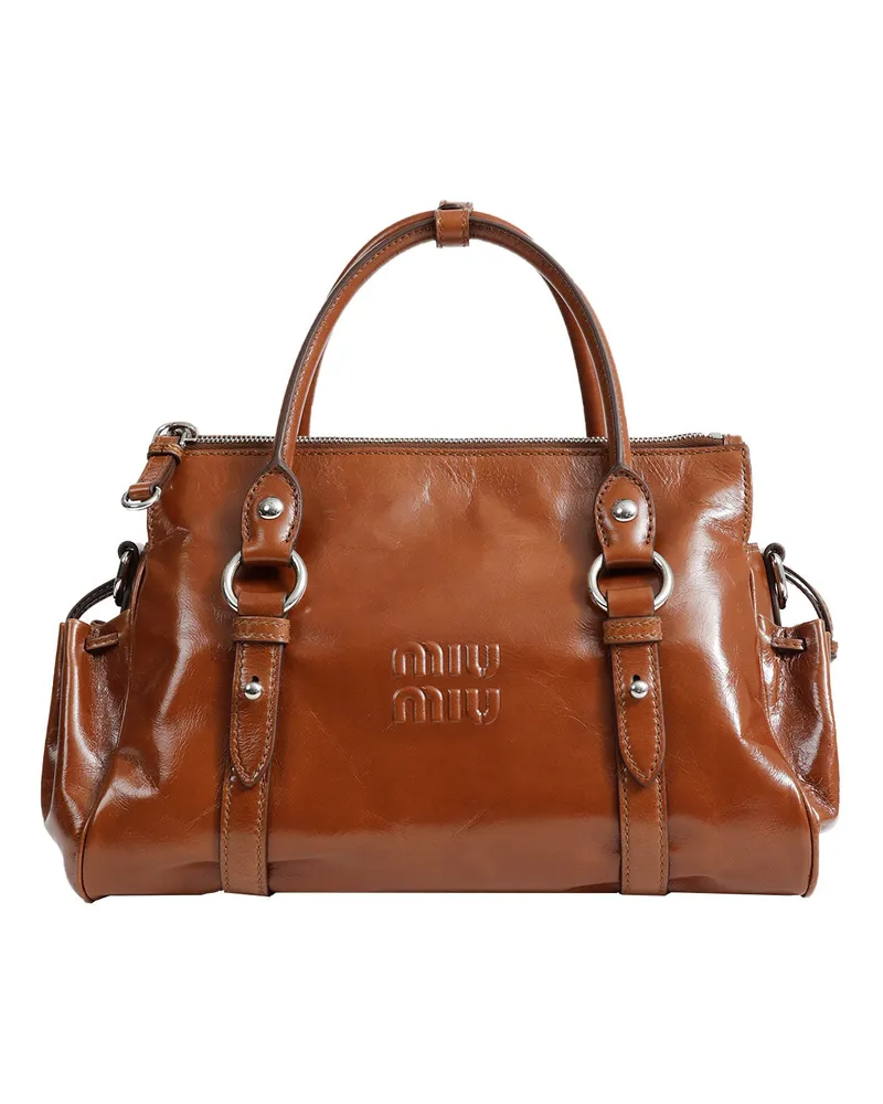 Miu Miu Top Handle Bag Brown
