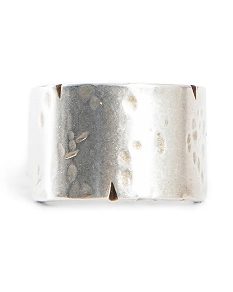 Ann Demeulemeester Ire Quote Chain Ring Silver