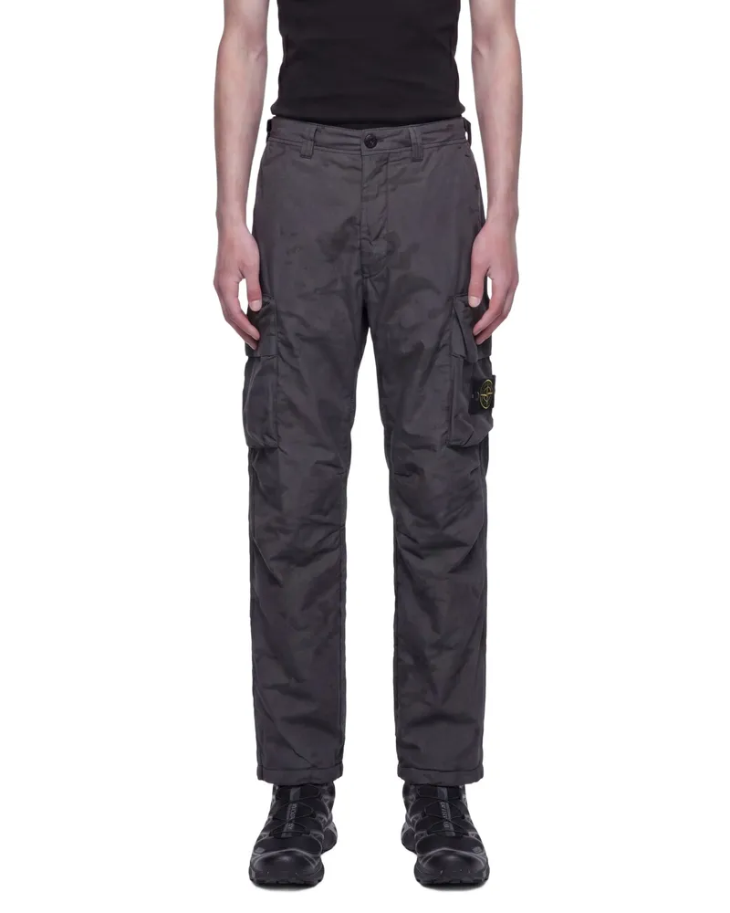 Stone Island 3100036 Micro Ripstop Cargo Trousers Grey