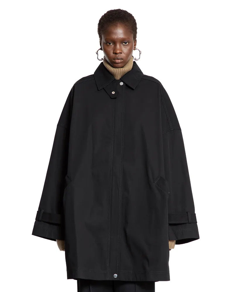 Totême Oversized Trench Jacket Black