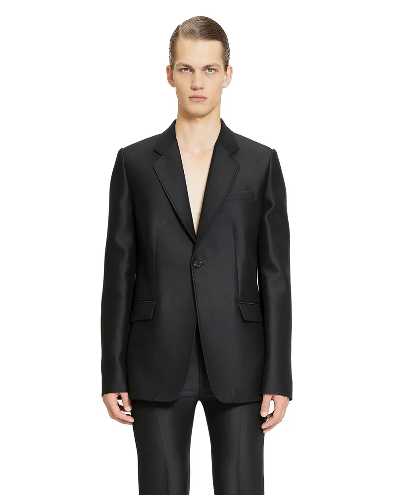 Loewe Blazer in Wool Silk Black