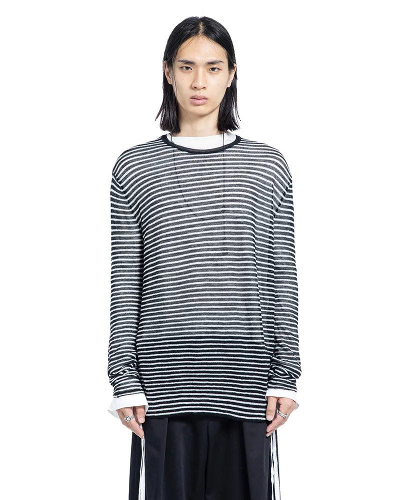 Ann Demeulemeester Racin Sweater Black&white