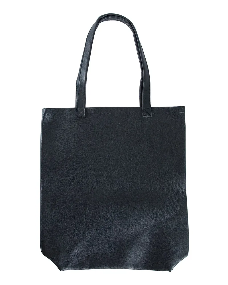 Hender Scheme Grained Leather Tote Bag Black