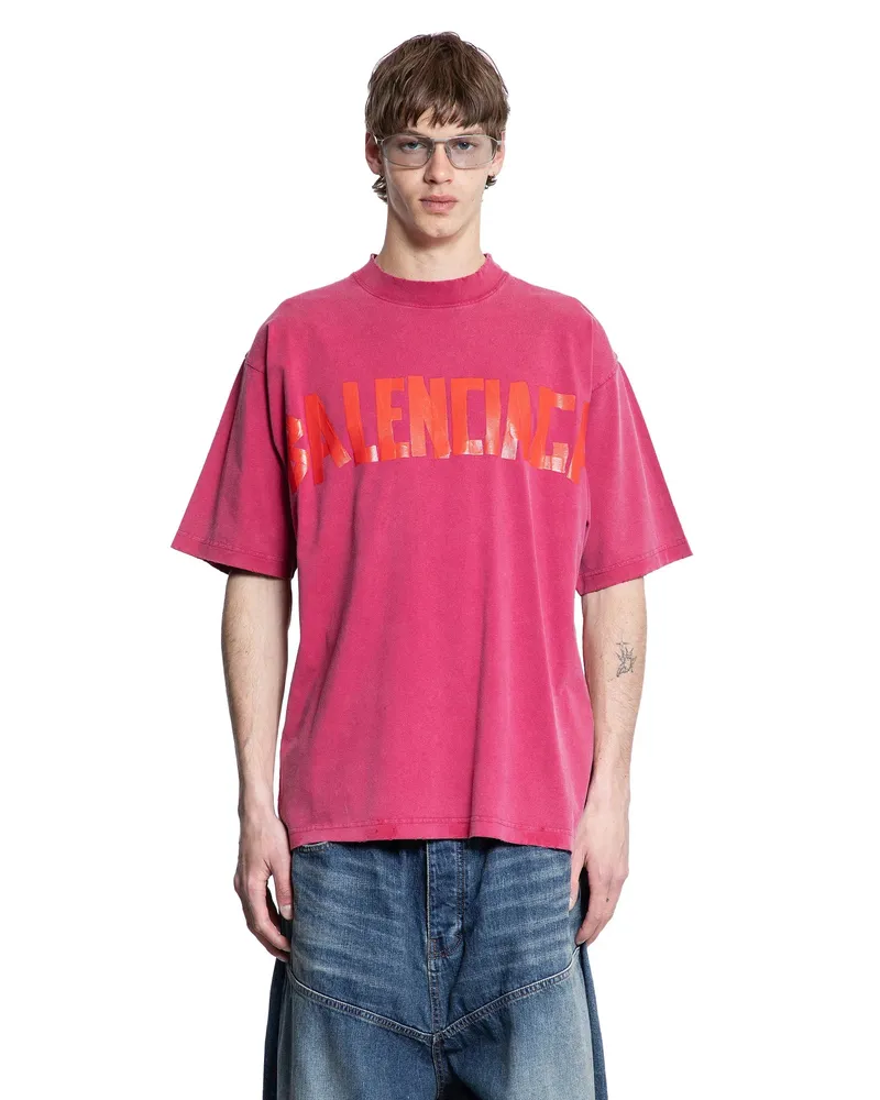Balenciaga MAN RED T-SHIRTS & TANK TOPS Red