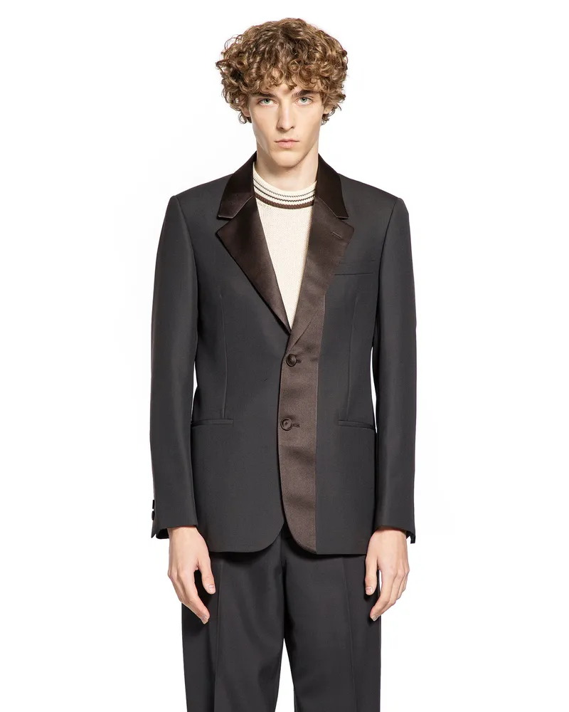 Fendi Crepe Blazer Brown