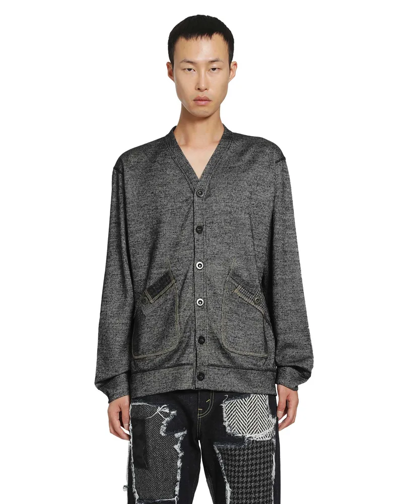 Junya Watanabe Wool Nylon Cardigan Black