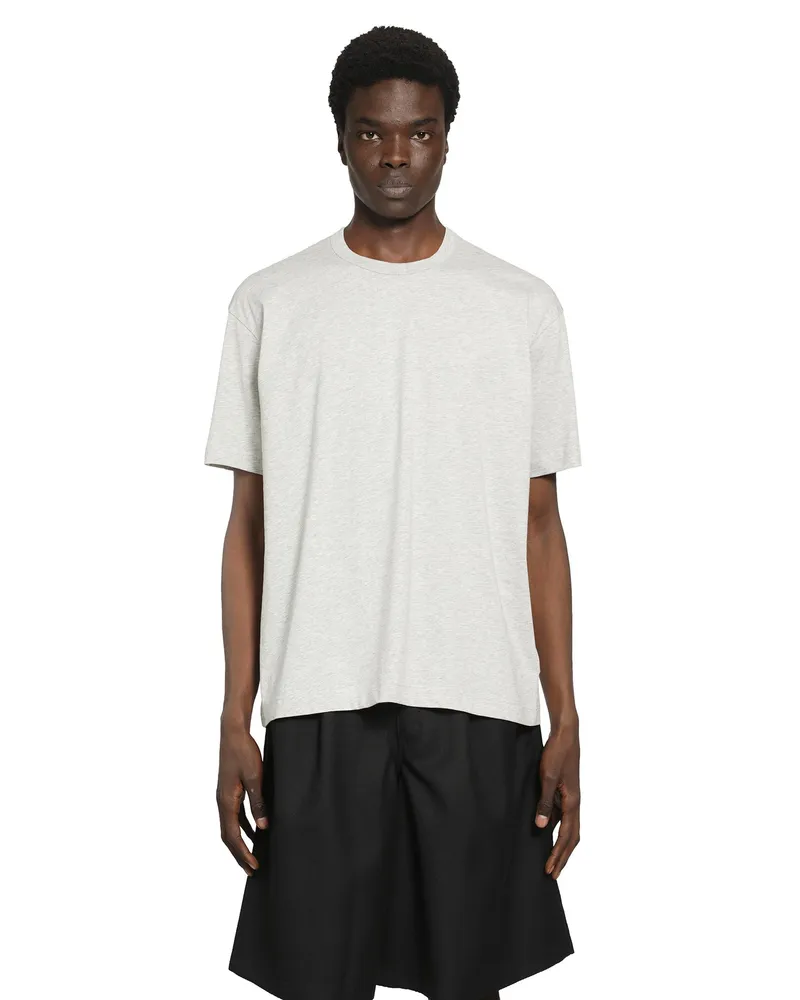 Comme des Garçons Logo Cotton Jersey T-Shirt Grey