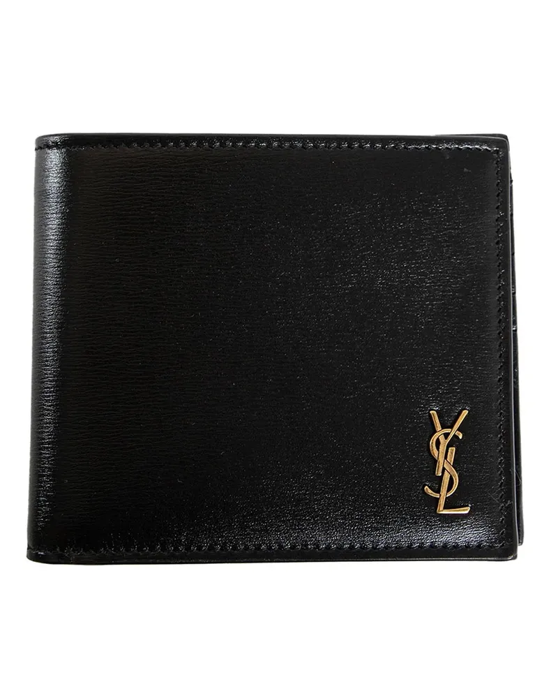Saint Laurent Tiny Cassandre east/west wallet Black