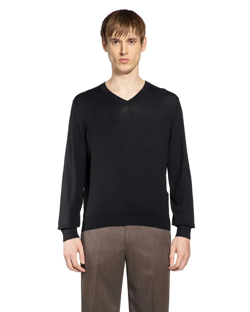 Tom Ford Wool V-Neck Sweater Black