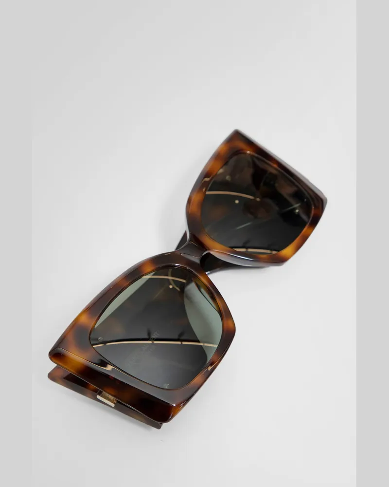 Saint Laurent Medium Havana Sl M119 Blaze Sunglasses Brown