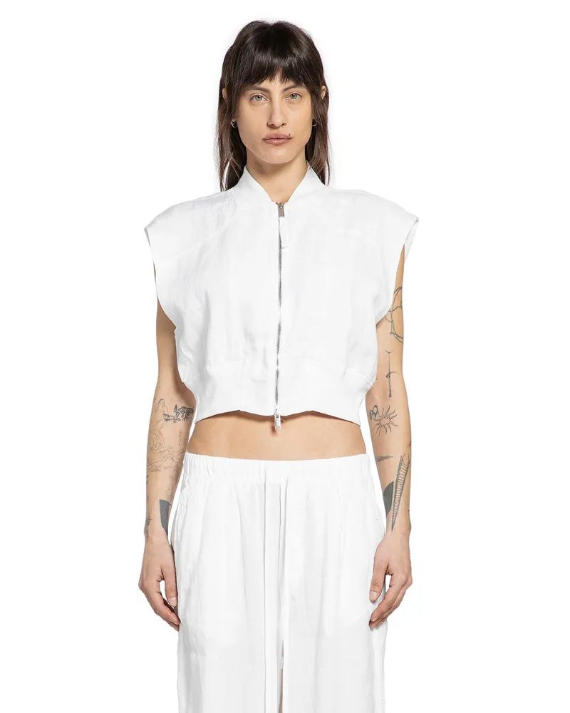 THOM KROM Bomber Vest Off-white