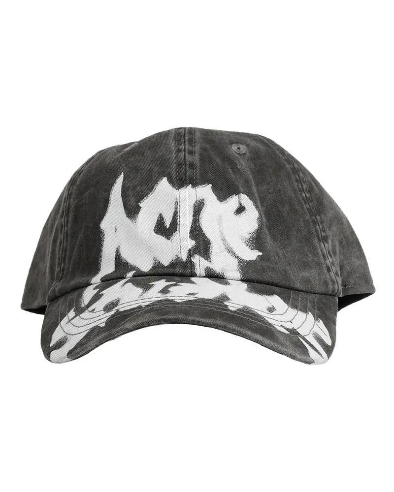 Acne Studios Gothis Logo Baseball Cap Black